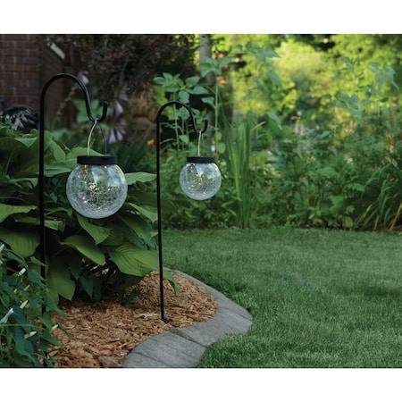 Outdoor Expressions Hanging Glass Globe 30'' H. Solar Stake Light, 2PK LG-28-2