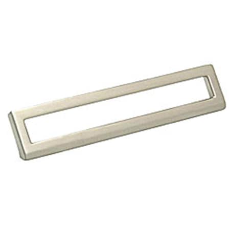 Gan Eden Bent Rectangular Pull 128 x 160mm Polished Satin Nickel GA577040