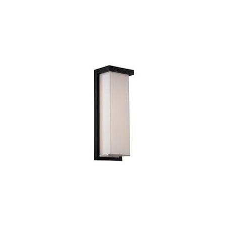 Modern Forms 14 in LED Outdoor Wall Sconce, Black (Origami Series) WS-W141-BK