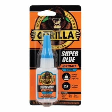 Gorilla Glue Super Glue Ultimate, Liquid, Clear, 15 g 115803