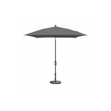 Treasure Garden 7.5 ft Square Patio Umbella, aluminum, fiberglass ribs, outdoor, Cast Slate UM847SQ-00 40434 Cast Slate