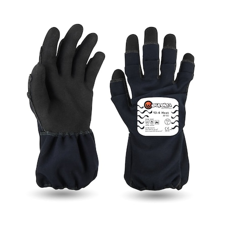 Eureka Safety Arc Flash Gloves, Para Aramide, Modacrylic, Elastane, Fiberglass, Anti-Stat, Blue/Black, Size 10 13-4HAF-50-10