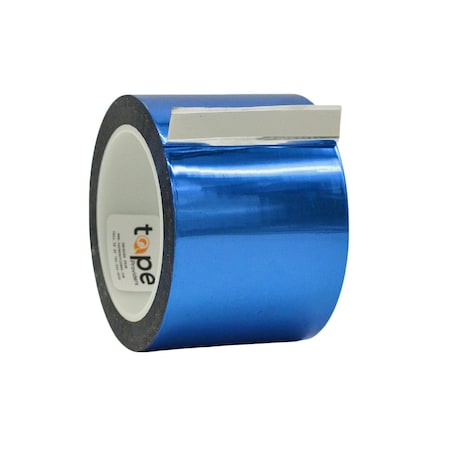 Wod Tape MPFT1 Metalized Polyester Mylar Film Tape Blue: 4 in. x 72 yds, 12PK WOD MPFT1-04000-12-72-BLU
