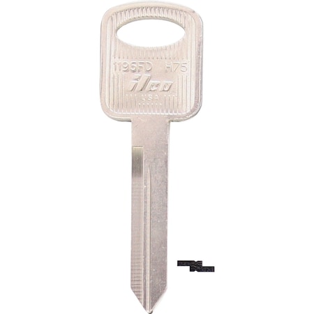 Ilco Ford Nickel Plated Automotive Key H75 / 1196FD, 10PK IAL00000632