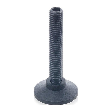 J.W. Winco Male-End Leveling Mount, 3.27 in H 638-18-3/8X16-74-ST