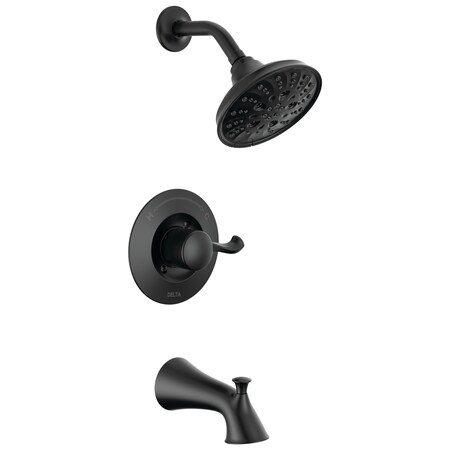 Delta Esato 14 Series Tub And Shower Trim With Rough In Matte Black 144897-BL