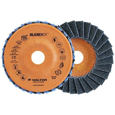 Walter Flap Wheels, 3" dia., PK10 15E168