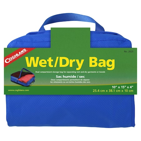 Coghlans Blue Wet Dry Bag 10 in. H X 4 in. W X 15 in. L 2025