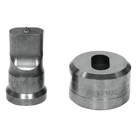 Edwards Oblong Punch & Die Set ED9-PDOB1/2X1