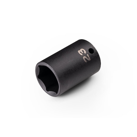 Tekton 3/8 Inch Drive x 23 mm Semi-Deep 6-Point Impact Socket SID14123