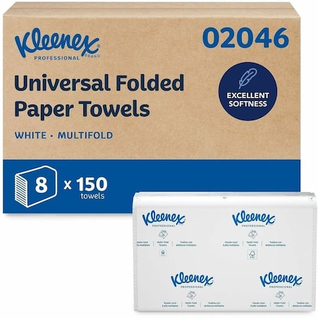 Kleenex TOWEL, HAND, M-FOLD, 150PK 2046