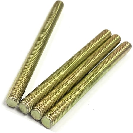 Zmg Fasteners Plus 1 1/4 - 12 X 6FT L FULLY THREADED STRAIGHT ROD SAE GR 8 J429 ZINC TRIVALENT YELLOW 2046033