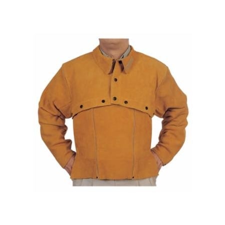 Best Welds Leather Cape Sleeves, Snaps Closure, X-Large, Golden Brown 902-Q-2-XL