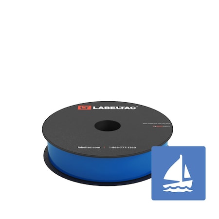 Labeltac Marine Supply 1in x 150ft LT4/Pro X, Blue LT107MN