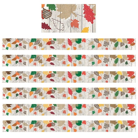 Teacher Created Resources Home Sweet Classroom Happy Fall Straight Border Trim, 35 Feet Per Pack, 6PK TCR8707