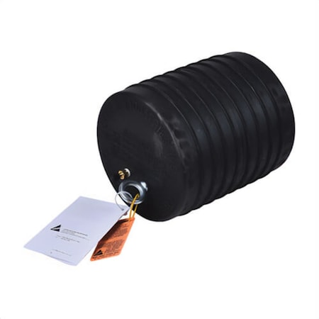 Cherne Pneumatic Pipe Plug, 10 in Pipe, 17 psi Working, Natural rubber, Domestic 041394