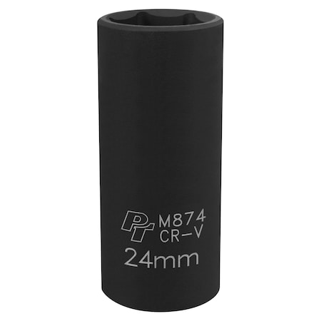 Performance Tool 1/2 In Dr. Deep Impact Socket 24Mm Socket Dp Imp 2, M874 M874