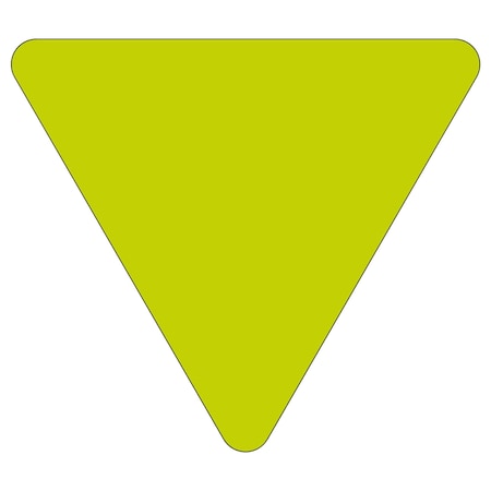 Sign Solutions Usa DG3 FLUOR Dbl .125 36'' Triangle Sheeted Blank, FYG US12DFG36TRIDBLBLANK