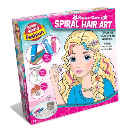 Small World Toys Razzle-Dazzle Spiral Hair Art 9721175