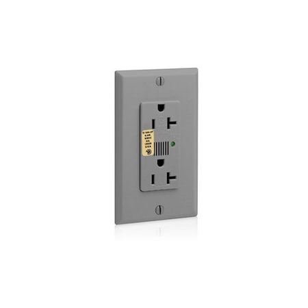 Leviton PlugsandReceptacles, 20A, 125VAC, Gry, Nylon 7380-GY