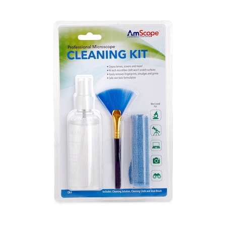 Amscope 3 in 1 Professional Cleaning Kit for Microscopes, Cameras, Laptops, LCD screens CK-I