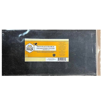 Harvest Lane Honey FOUNDATION BEEHIVE DEEP BLACK WWPFDB-103-5