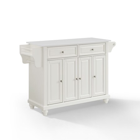 Crosley Cambridge Stone Top Full Size Kitchen Island/Cart KF30005DWH
