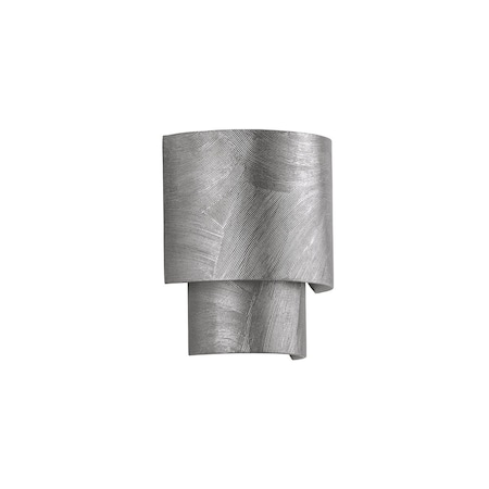Hudson Valley Lighting Moray Wall Sconce in Black Silver Leaf 8509-BSL