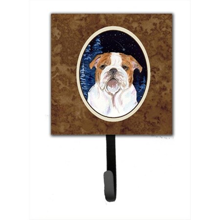 Carolines Treasures Starry Night English Bulldog Leash Holder Or Key Hook SS8447SH4