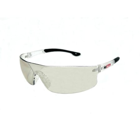 Pri Max Indoor/Outdoor Lens Rimless Safety Glasses, Rubber Temple Tips, Nosepiece, and Scratch Resistant SG30IO