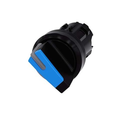 Siemens Selector switch, illuminable, 22 mm, round, plastic, blue 3SU1002-2BF50-0AA0-ZY19