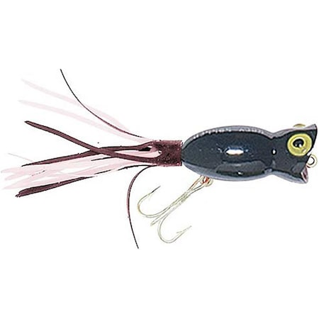 Arbogast 2.25 in. Hula Popper - Black 750-2