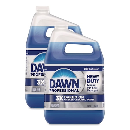 Dawn Professional Heavy-Duty Manual Pot/Pan Dish Detergent, Original Scent, 1 gal Bottle, 2PK 80730279