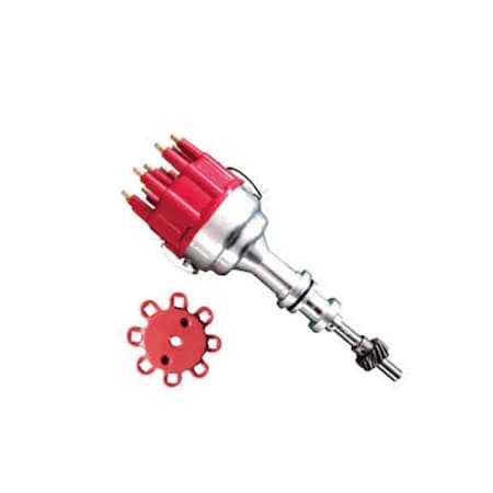 Absurdo Race Pro Billet Ready to Run Electronic Distributor Cap for SB Ford 351W, Blue AB2204704