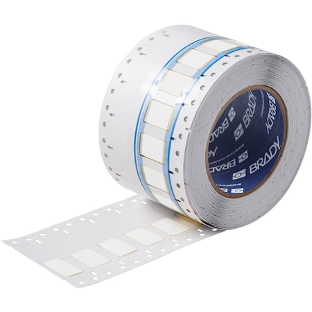 Brady BSP45 Series PermaSleeve Heat Shrink Polyolefin Wire Marking Sleeves, 0.375 in. Dia x 1 in. W, White SA-3PS-375-1-WT