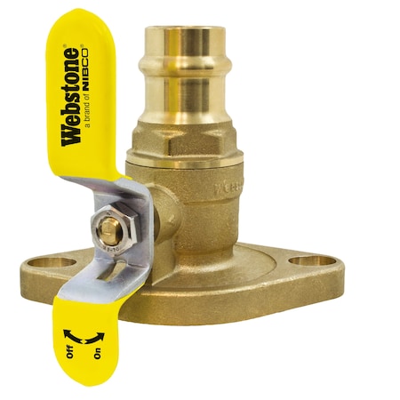 Nibco 1 Ips Isolator With Rot Flange Fp Brass Ball Valve - H-41404