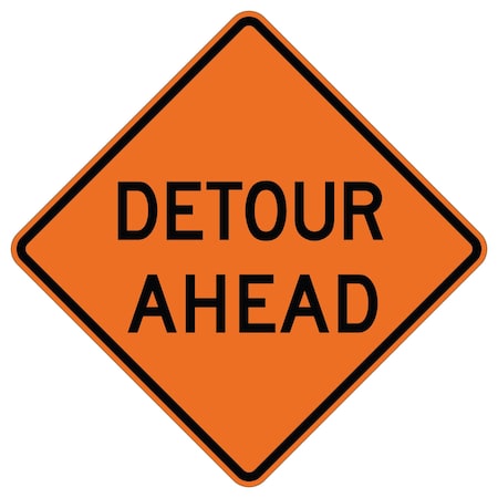 Sign Solutions Usa Traffic Sign, 18 in Width, Aluminum Sign, Diamond DUS10WZO1818W20-2