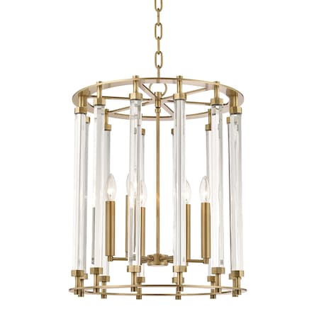 Hudson Valley Lighting Haddon 6 Light Lantern 18 In. Aged Brass 2818-AGB