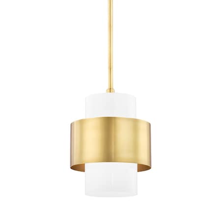 Hudson Valley Lighting Corinth 1 Light Pendant 11 In. Aged Brass 8611-AGB