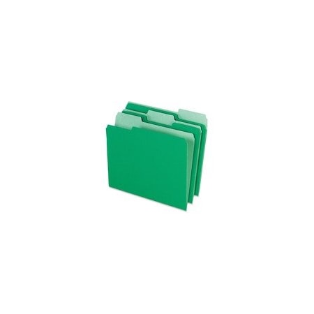 Pendaflex FOLDER, FILE, LTR, 1/3, GN/LTGN, 100PK 15213BGR