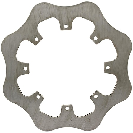 Allstar Performance 0.25 in. Scalloped 8 Bolt Steel Brake Rotor ALL42011