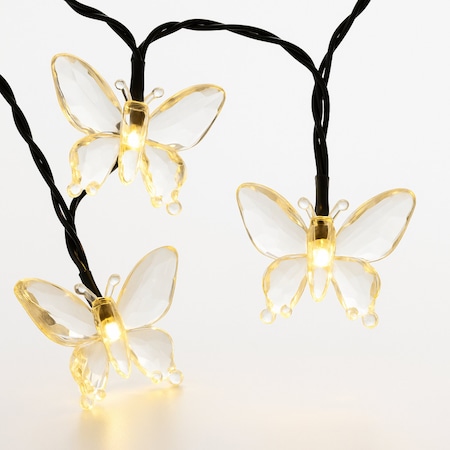 Elegani Solar Butterfly LED String Lights - 8 Modes, Outdoor Garden Decor-Warm White PH-SLR-Butterfly
