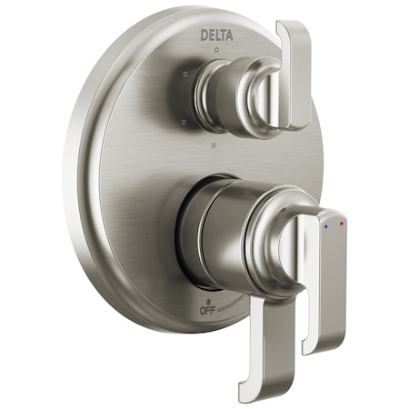 Delta Tetra 17 Series Integrated Diverter Trim With 6-Setting In Lumicoat Stainless T27989-SS-PR