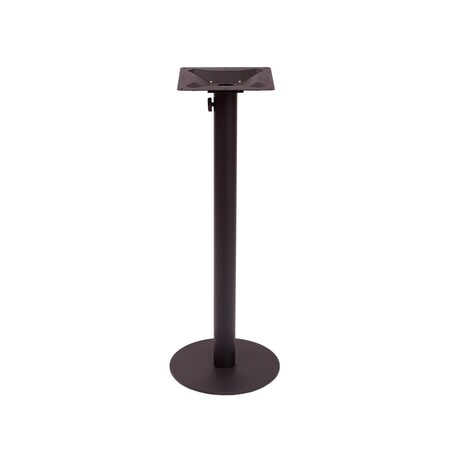 Bfm Seating Margate 24in Round Bar Height Base - Zinc Plated Cast Iron Bottom, Stainless Steel Column PHTB24RBLTU