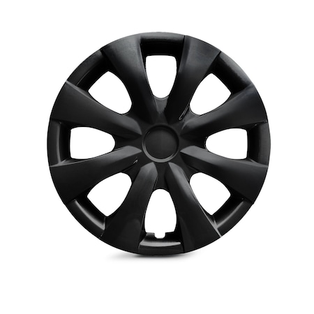 Altertrim 2009-2013 Toyota Corolla 15 in Hubcaps Wheel Rims Cover, Compatible With Steel Whls, (Blk Lacq), 4PK CHB-5115-BL-15