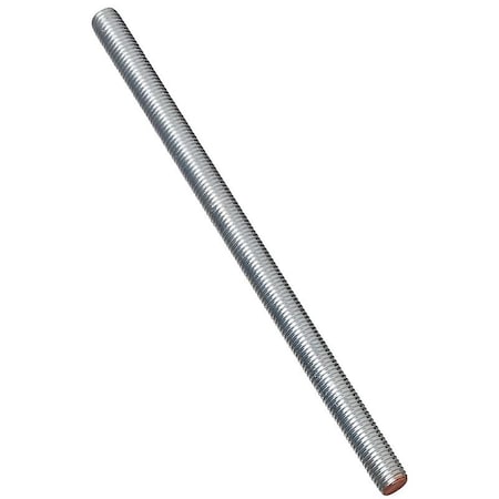 National Hardware Threaded Rod, 5/8-11 Thread, 12 in L, A Grade, Steel, Zinc, UNC Thread N179-366