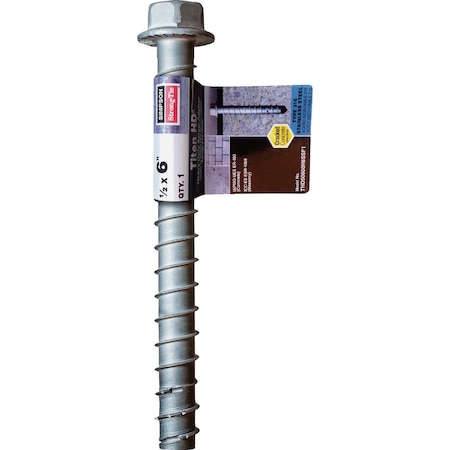 Simpson Strong-Tie Titen HD 1/2''x6'' 316 SS Hvy Dty Screw Anchor THD50600H6SSF1