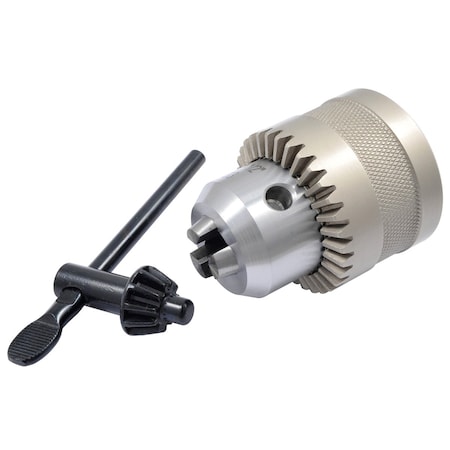 Hhip 1/32-1/2in JT33 Chrome-Plated Drill Chuck With Key 3700-1102