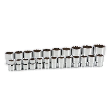Tekton 3/4 Inch Drive 12-Point Socket Set, 23-Piece 19-50 mm SHD93016