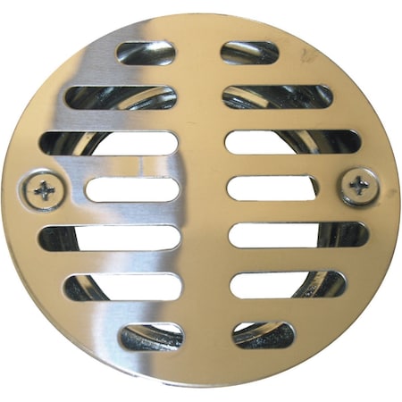 Westlake Pipe & Fittings 3-1/2'' Chrome Plated Shower Drain Strainer for Tile Installations 1-1/2'' FPT Outlet 03-1231